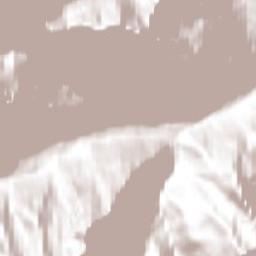 Trans-Canada Highway, Glacier National Park Terrain Map