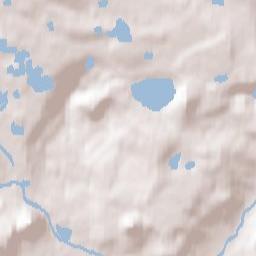 Okres Most Terrain Map