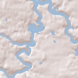 Okres Písek Terrain Map