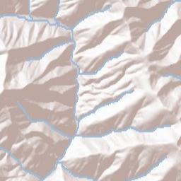 Shoshone County Terrain Map