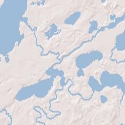 Cross Lake Terrain Map