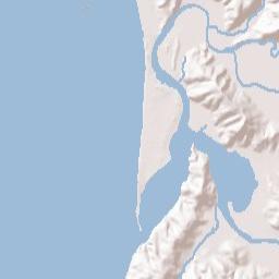 Pacific City Terrain Map