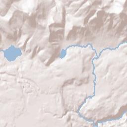 Yellowstone National Park Unnamed Road Terrain Map