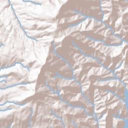 Linn County Terrain Map