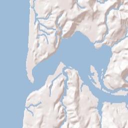 Waldport Terrain Map