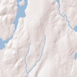 Readfield Terrain Map
