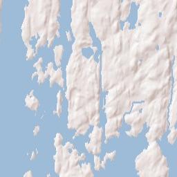 Boothbay Harbor Terrain Map