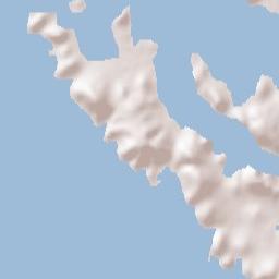 Tisno Terrain Map