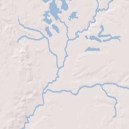 Canadian Lakes Terrain Map