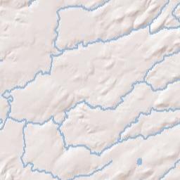 Gray New York Terrain Map