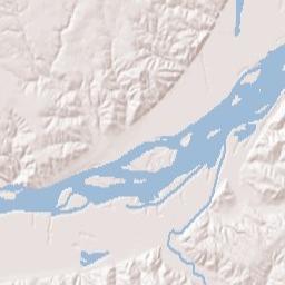 Standing Bear Memorial Bridge, Missouri National Recreation R Terrain Map