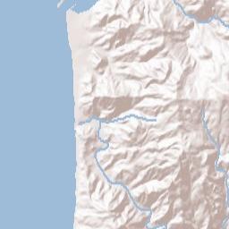 Gold Beach Terrain Map