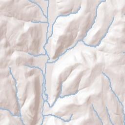Post Creek New York Terrain Map