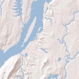 Oakdale New York Terrain Map