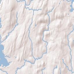 North Brookfield Terrain Map