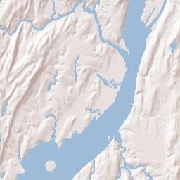 Oak Hill Landing New York Terrain Map