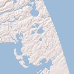 Cape Cod National Seashore, Chatham, MA Terrain Map