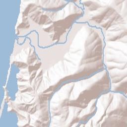 Bald Hills Road, Redwood National Park, Orick Terrain Map