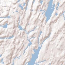 Highland Lake Terrain Map