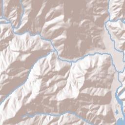 Coffee California Terrain Map