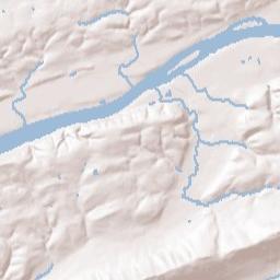 Mifflinville Terrain Map