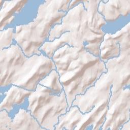 Lake Telemark Terrain Map