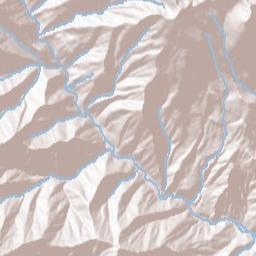 Trinity Alps California Terrain Map