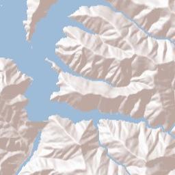 Trinity Dam Boulevard, Trinity National Forest Terrain Map