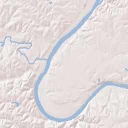 Van Buren County Terrain Map