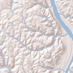 Wallace Heights Ohio Terrain Map