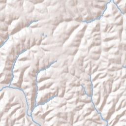 Tiverton Center Ohio Terrain Map