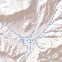 Mineral California Terrain Map