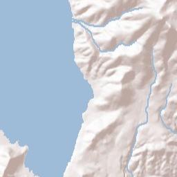 East Shore California Terrain Map