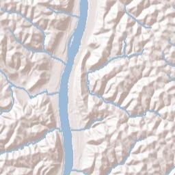 Bellaire Ohio Terrain Map
