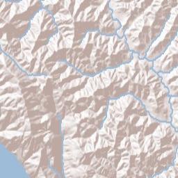 Whitethorn California Terrain Map