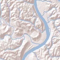 Steinersville Ohio Terrain Map