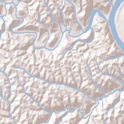 Oak Ohio Terrain Map