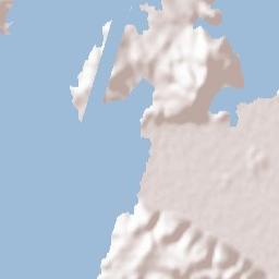 Ksamil Terrain Map