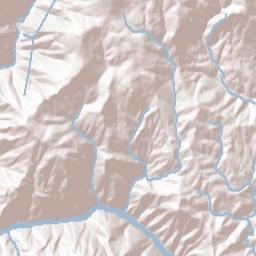 Hughes Place California Terrain Map