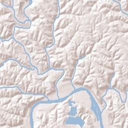 Relief Ohio Terrain Map