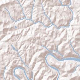 Monongalia County Terrain Map