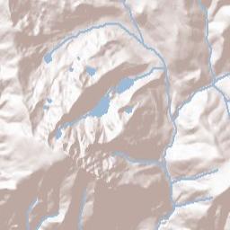 Bassetts California Terrain Map