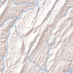 Hampshire County Terrain Map