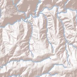 Washington California Terrain Map