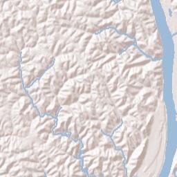 Pinegrove Ohio Terrain Map