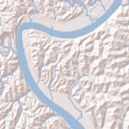 Shade River Ohio Terrain Map