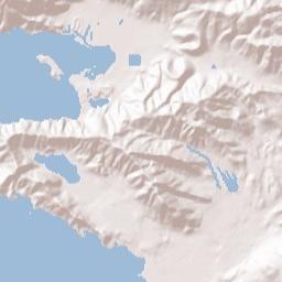 Clearlake Oaks Terrain Map
