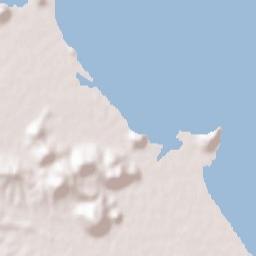 T’ongch’ŏn-ŭp Terrain Map