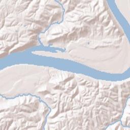 Gallatin County Terrain Map