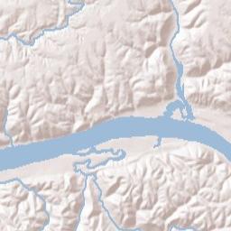 Higginsport Ohio Terrain Map